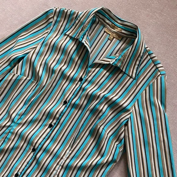 Notations vintage 90s striped shirt. - Picture 2 of 11